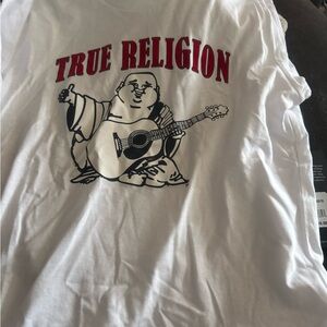 True Religion White Graphic T-Shirt